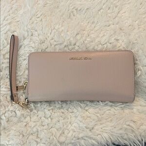 Michael Kors Blush Wristlet Clutch